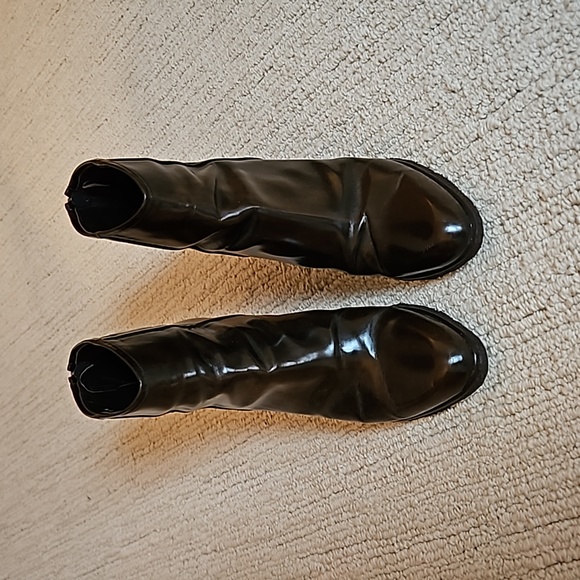 Stuart Weitzman Leather Wedge Boots - Picture 1 of 9